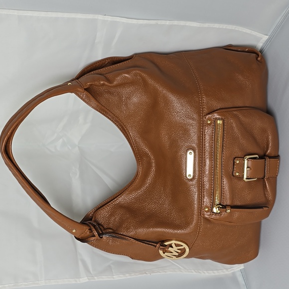 EUC Michael Kors Tan Leather Hobo Bag - Picture 1 of 13